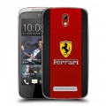 Дизайнерский пластиковый чехол для HTC Desire 500 Ferrari