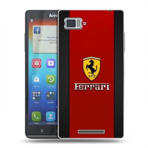 Дизайнерский пластиковый чехол для Lenovo Vibe Z Ferrari