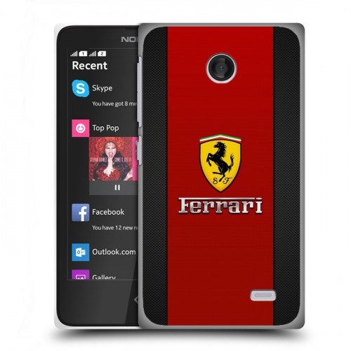 Дизайнерский пластиковый чехол для Nokia X Ferrari