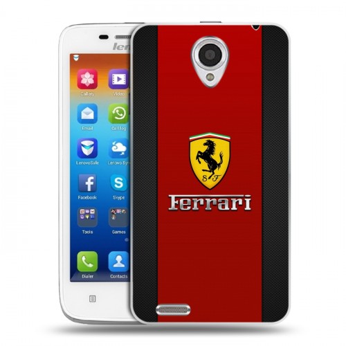 Дизайнерский пластиковый чехол для Lenovo S650 Ideaphone Ferrari