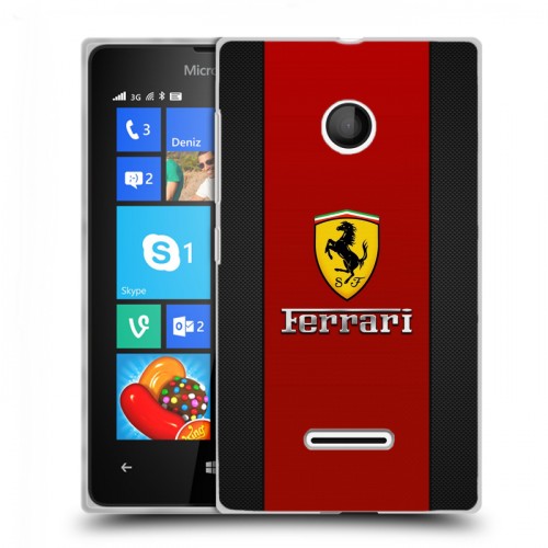 Дизайнерский пластиковый чехол для Microsoft Lumia 435 Ferrari