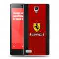 Дизайнерский силиконовый чехол для Xiaomi RedMi Note Ferrari