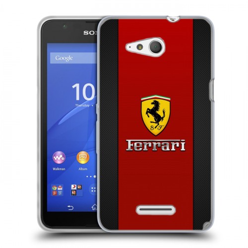 Дизайнерский пластиковый чехол для Sony Xperia E4g Ferrari