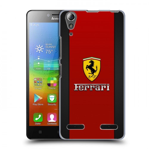 Дизайнерский пластиковый чехол для Lenovo A6000 Ferrari