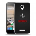 Дизайнерский силиконовый чехол для Micromax Canvas Spark Ferrari