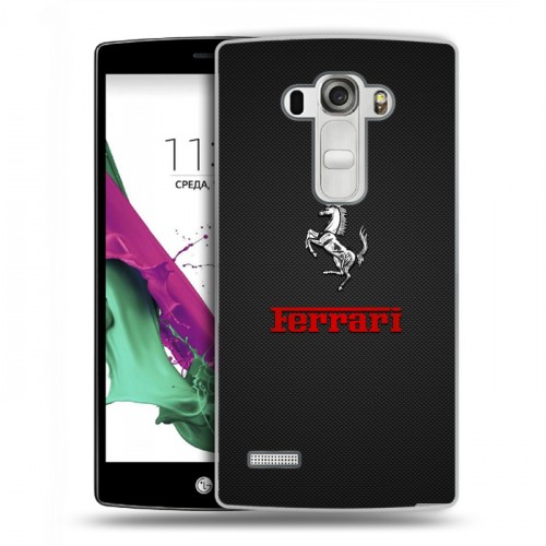 Дизайнерский пластиковый чехол для LG G4 S Ferrari