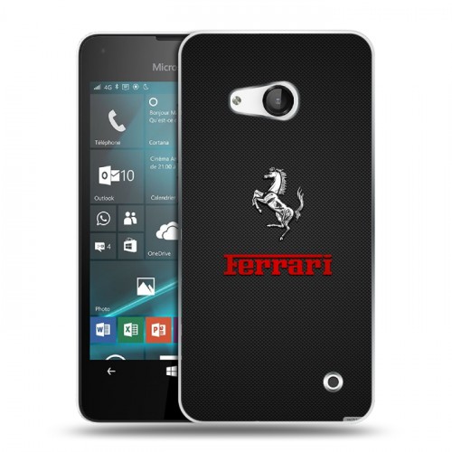 Дизайнерский пластиковый чехол для Microsoft Lumia 550 Ferrari