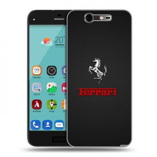 Дизайнерский силиконовый чехол для ZTE Blade S7 Ferrari