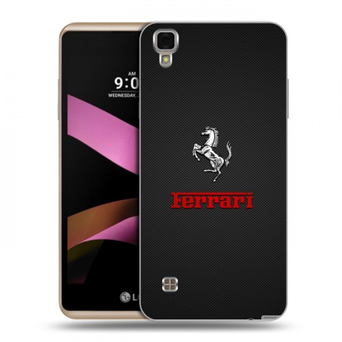 Дизайнерский пластиковый чехол для LG X Style Ferrari