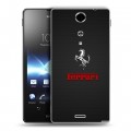 Дизайнерский пластиковый чехол для Sony Xperia TX Ferrari