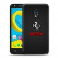 Дизайнерский пластиковый чехол для Alcatel U5 Ferrari