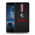 Дизайнерский пластиковый чехол для Nokia 8 Ferrari