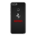 Дизайнерский силиконовый чехол для Huawei P Smart Ferrari