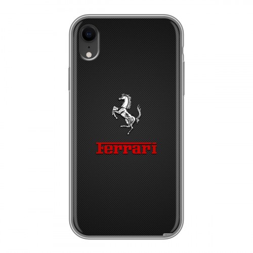 Дизайнерский силиконовый чехол для Iphone Xr Ferrari