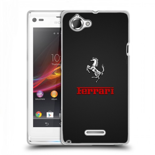 Дизайнерский пластиковый чехол для Sony Xperia L Ferrari