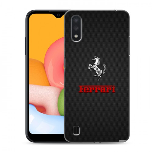 Дизайнерский силиконовый чехол для Samsung Galaxy M01 Ferrari