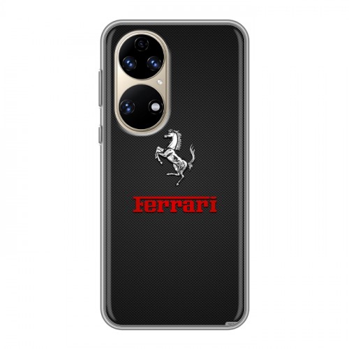 Дизайнерский силиконовый чехол для Huawei P50 Pro Ferrari