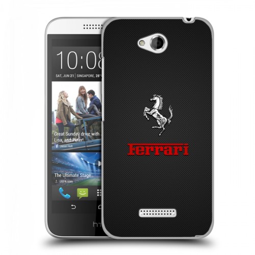 Дизайнерский пластиковый чехол для HTC Desire 616 Ferrari