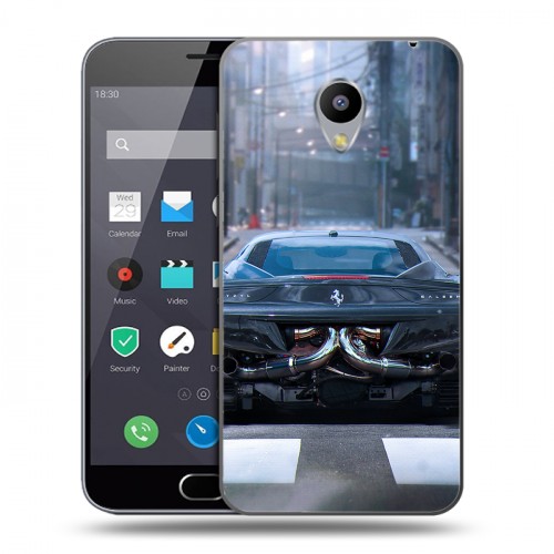 Дизайнерский пластиковый чехол для Meizu M2 Note Ferrari