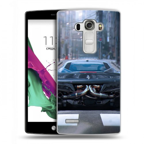 Дизайнерский пластиковый чехол для LG G4 S Ferrari