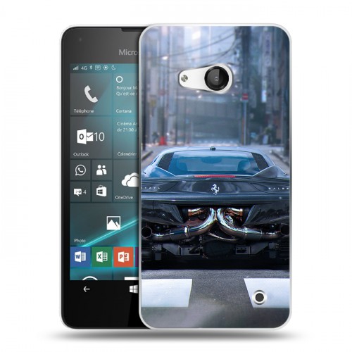 Дизайнерский пластиковый чехол для Microsoft Lumia 550 Ferrari