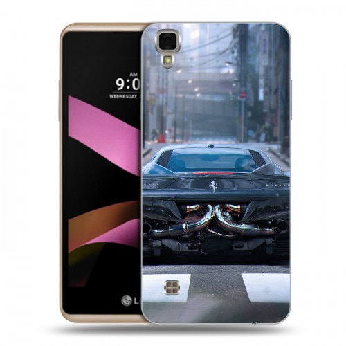 Дизайнерский пластиковый чехол для LG X Style Ferrari