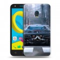 Дизайнерский пластиковый чехол для Alcatel U5 Ferrari