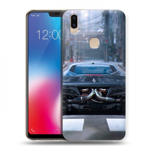 Дизайнерский пластиковый чехол для Vivo V9 Ferrari