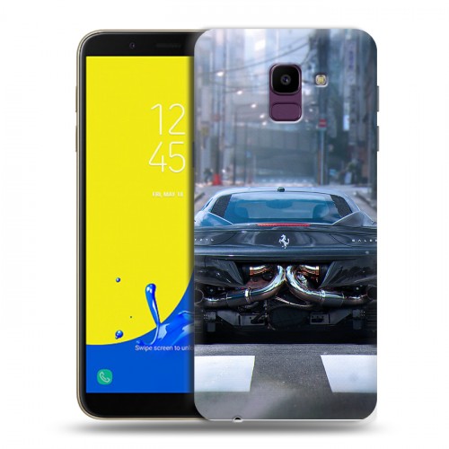 Дизайнерский пластиковый чехол для Samsung Galaxy J6 Ferrari