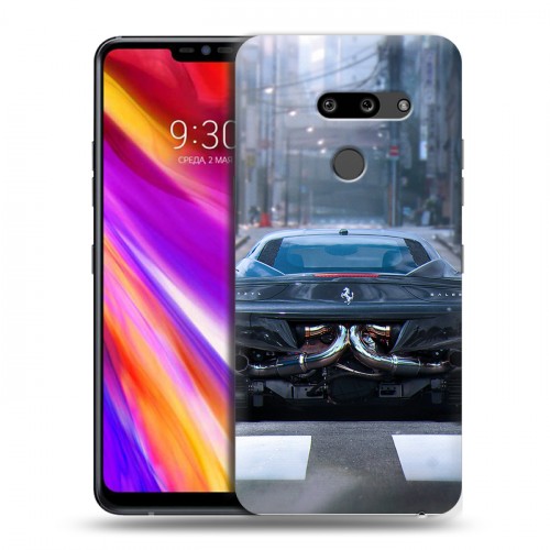 Дизайнерский пластиковый чехол для LG G8 ThinQ Ferrari