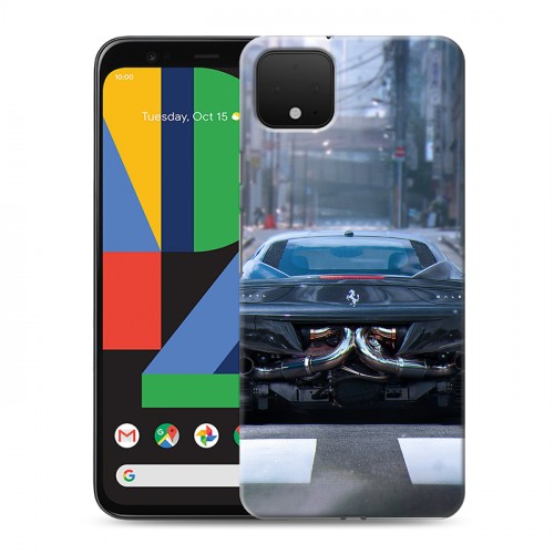 Дизайнерский пластиковый чехол для Google Pixel 4 Ferrari