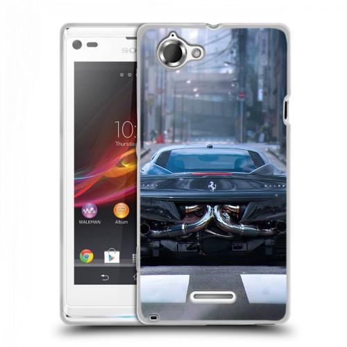 Дизайнерский пластиковый чехол для Sony Xperia L Ferrari