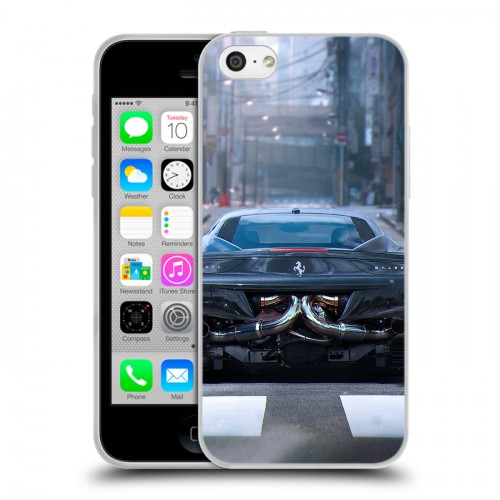 Дизайнерский пластиковый чехол для Iphone 5c Ferrari