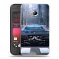 Дизайнерский пластиковый чехол для HTC Desire 200 Ferrari