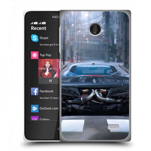 Дизайнерский пластиковый чехол для Nokia X Ferrari