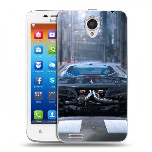 Дизайнерский пластиковый чехол для Lenovo S650 Ideaphone Ferrari