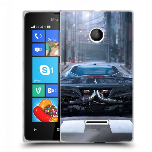 Дизайнерский пластиковый чехол для Microsoft Lumia 435 Ferrari