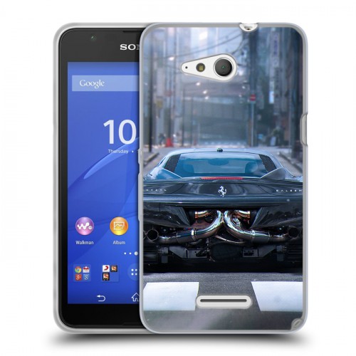 Дизайнерский пластиковый чехол для Sony Xperia E4g Ferrari