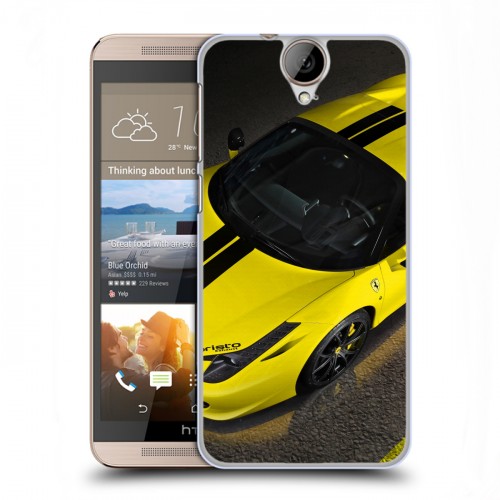 Дизайнерский пластиковый чехол для HTC One E9+ Ferrari