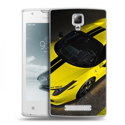 Дизайнерский пластиковый чехол для Lenovo A1000 Ferrari