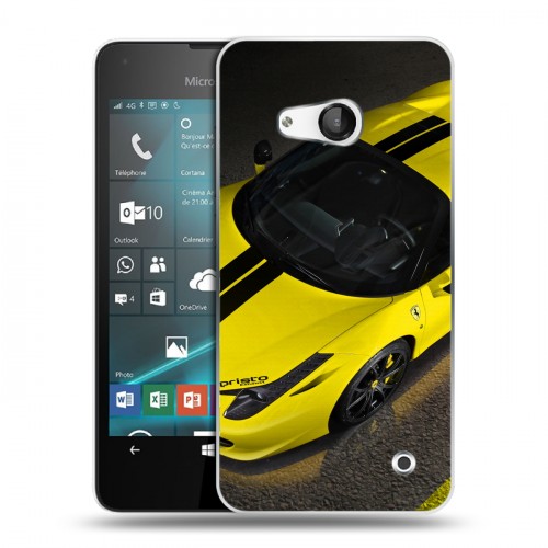 Дизайнерский пластиковый чехол для Microsoft Lumia 550 Ferrari