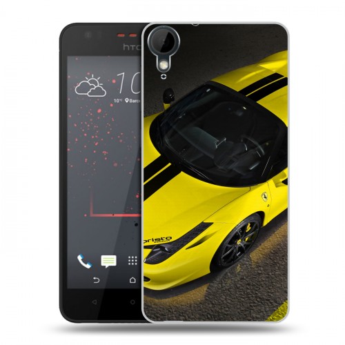 Дизайнерский пластиковый чехол для HTC Desire 825 Ferrari