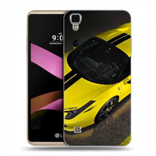 Дизайнерский пластиковый чехол для LG X Style Ferrari