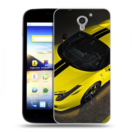 Дизайнерский пластиковый чехол для ZTE Blade A510 Ferrari