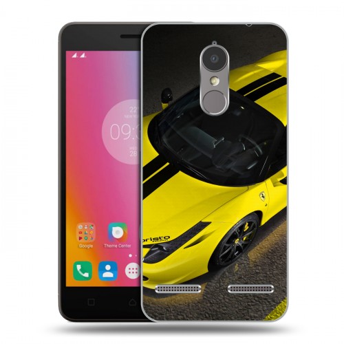 Дизайнерский силиконовый чехол для Lenovo K6 Ferrari