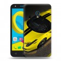 Дизайнерский пластиковый чехол для Alcatel U5 Ferrari