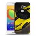 Дизайнерский силиконовый чехол для Alcatel A3 Ferrari