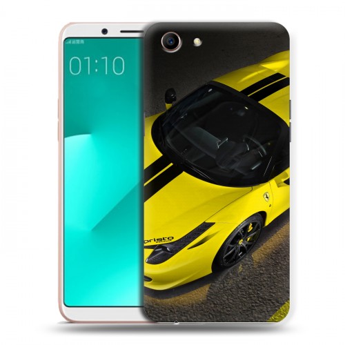 Дизайнерский пластиковый чехол для OPPO A83 Ferrari