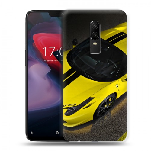 Дизайнерский пластиковый чехол для OnePlus 6 Ferrari