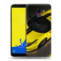 Дизайнерский пластиковый чехол для Samsung Galaxy J6 Ferrari